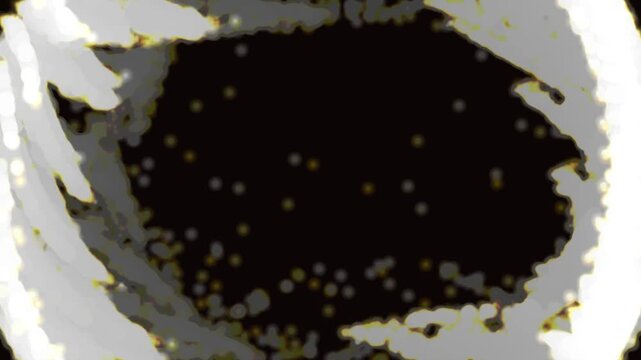アンバー流体 温かい粒子渦巻き 抽象動画 4K