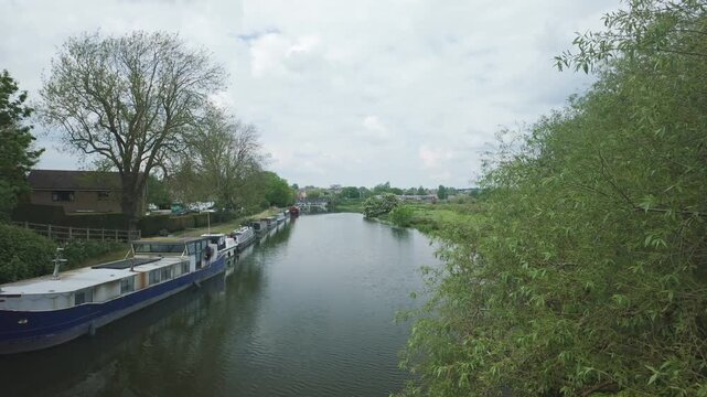Train Approaching Ely Station over the River Ouse