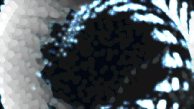 氷青アークティック流体 ゆっくり漂う煙抽象背景 4K