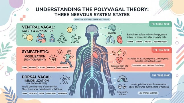 the polyvagal theory with three nervous system states