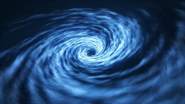 Glowing swirl and curve trail in blue with neon effect and motion blur, high-speed twirl and spin action with realistic flare and glare, designed for dynamic wallpapers and graphic rush scenes