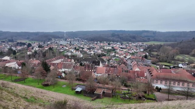 Historic Citadelle de Bitche in Overcast Weather
