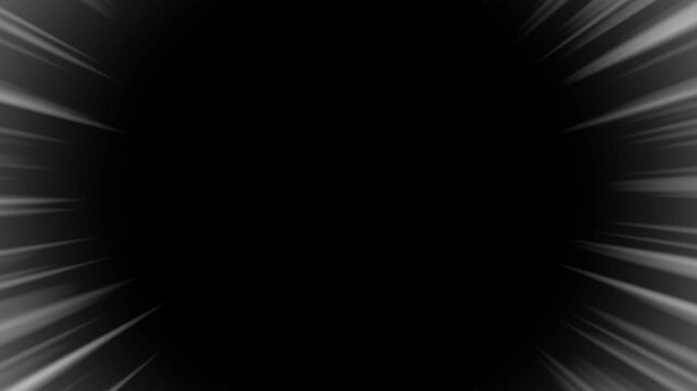 Anime burst zoom spiral lines, explosion spiral line, elegant spiral line animation with flowing particle trails, sunburst spiral lines with shadows, abstract manga zoom anime speed lines.