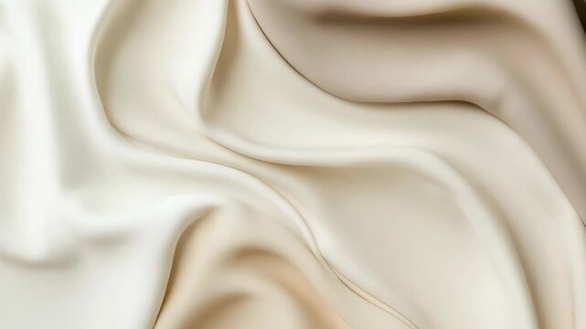 Soft fabric moves gently, showing varied textures and colors in four different frames. The light plays on the fabric, creating interesting shapes and patterns