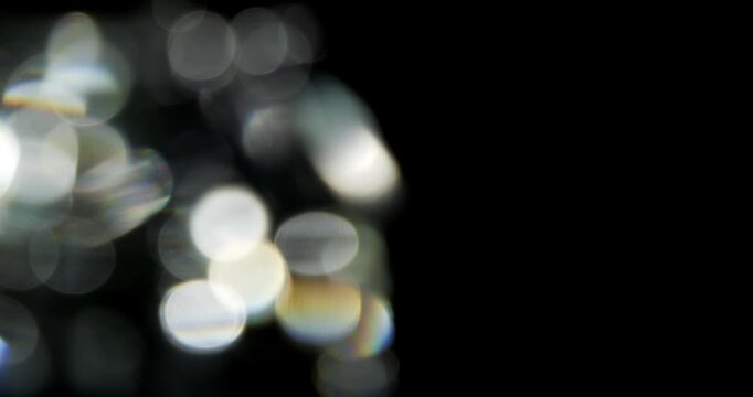 Glittering bokeh FX. Can be used as overlay element or background for design projects. 
4K, Video in loop.
