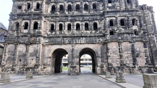 Historic Porta Nigra in Trier, Germany 