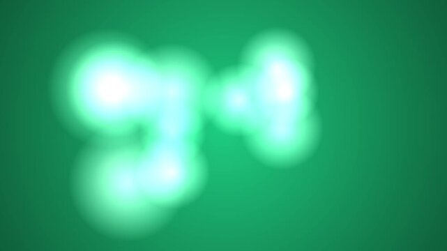 翡翠メタボール ふんわり多数融合 ジェイド自然背景 4K