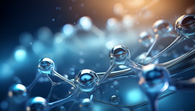 a close up of a water molecule in a scientific image