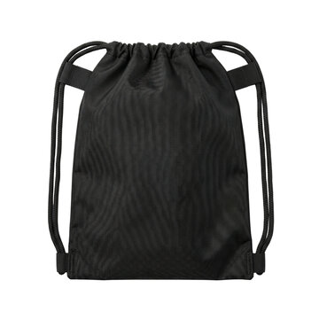 Black Drawstring Backpack Bag