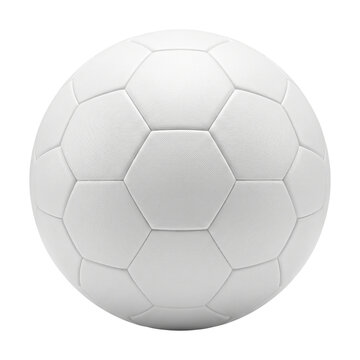 Blank White Soccer Football Ball