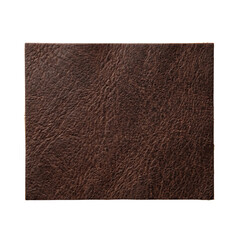 Fototapeta premium Brown Leather Texture Swatch Square