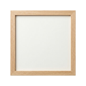 Blank Wooden Square Picture Frame