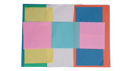 Colorful abstract geometric pattern with overlapping squares