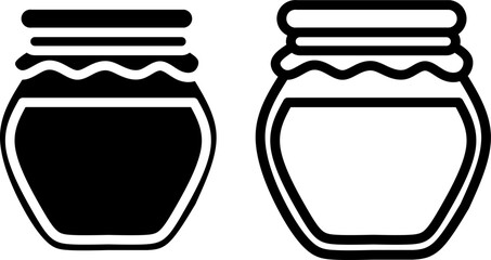 Honey Jar Icon Set © ratihms04