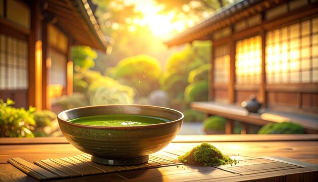 Green tea bowl