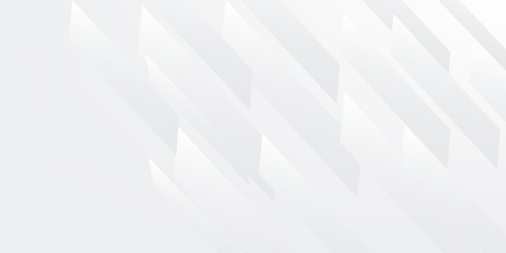 White luxury background with grey shadow diagonal stripes. Light elegant dynamic abstract BG. Trendy geometric neumorphism. Universal minimal 3d sale modern backdrop.