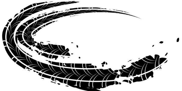 Tire tread marks, wheel textures, tire marks - car racing, motocross, drift, rally, off-road and others.