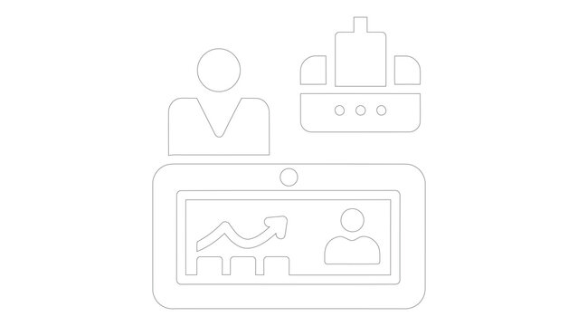Customer relationship software icon
