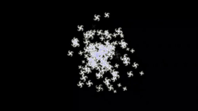 Shiny Twinkling Starfall Animation 4K &ndash; Glowing Glitter Sparks, Cartoon Vector Doodles, Blinking Fairy Dust Trails, Rotating Optical Flares and Festive Transparent Overlay Effects