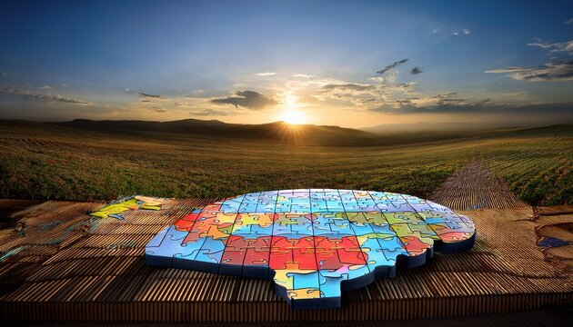 mind puzzle a thought provoking visual that portrays the process of sorting out thoughts and ideas to achieve clarity and logical coherence