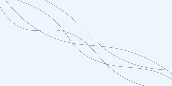 Digital graphical abstract background set. Curved thin wavy line background for artist. Flowing wavy stroke elements on white page. Thin line wavey background on isolated white background.