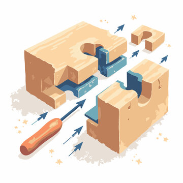 Japanese mortise tenon timber joinery exploded view