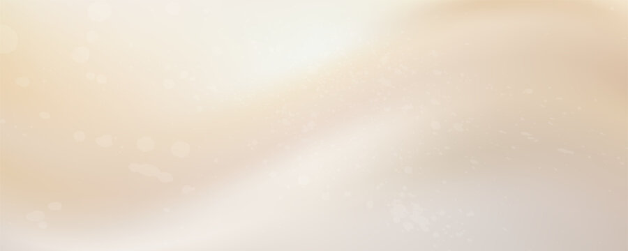 Abstract soft beige and cream gradient background with subtle splatters and bokeh light effects. vector eps10.