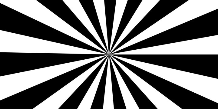 A dynamic optical illusion of radial stripes radiates from the center, creating a striking visual effect that captivates the viewer with its symmetrical design.