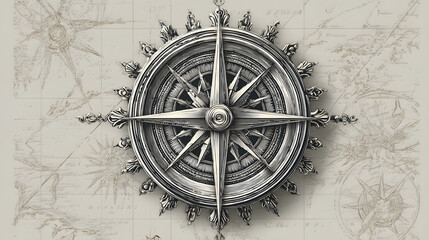 Fototapeta premium compass Stock Vector