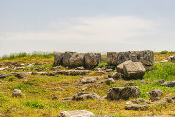 Naklejka premium The scenic views of Carchemish (Turkish: Karkamış) were an important ancient capital in the northern part of the region of Syria. It was independent, but it was also part of the Mitanni, Hittite, and 