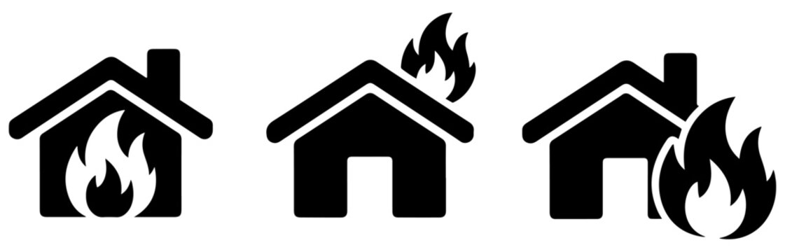 house fire insurance icon