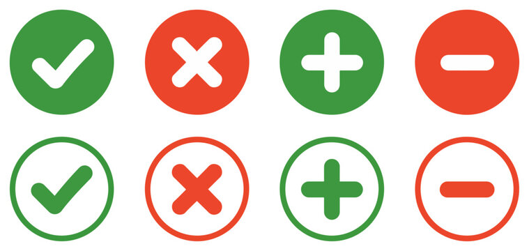 check cross question exclamation icon set