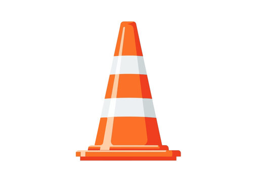 Traffic cone road safety warning device.