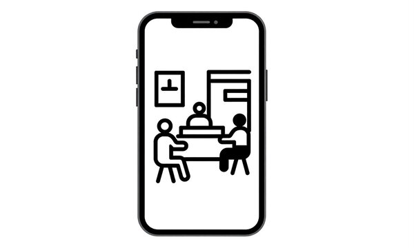 smartphone white screen ready display custom content realistic image captured busy cafe