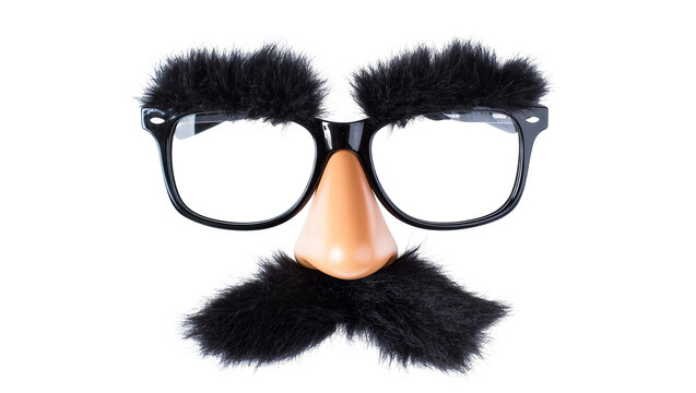 Black Fuzzy Eyeglasses and Nose with Mustache Costume Props