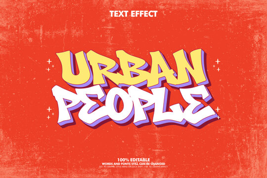 Free style street art graffiti text ffect