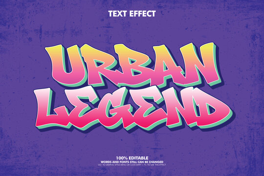 Free style street art graffiti text ffect
