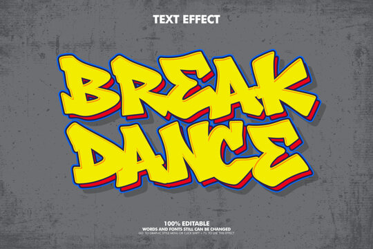 Free style street art graffiti text ffect