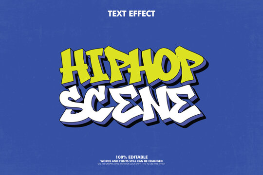 Free style street art graffiti text ffect