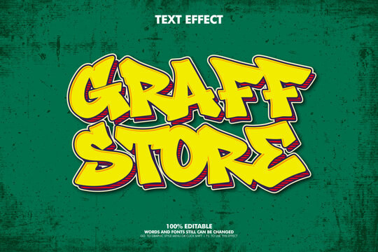 Free style street art graffiti text ffect