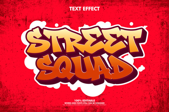 Free style street art graffiti text ffect