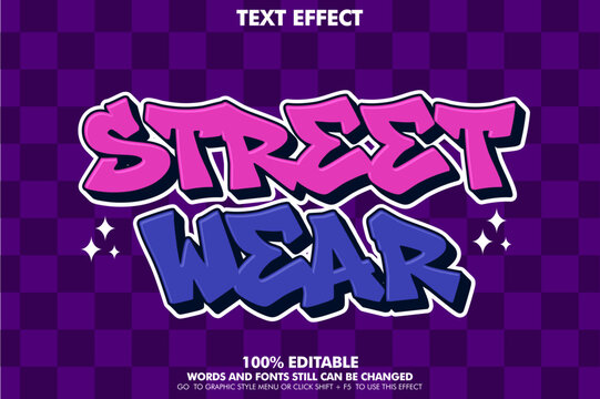 Free style street art graffiti text ffect