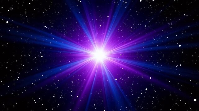 Purple glow in deep space