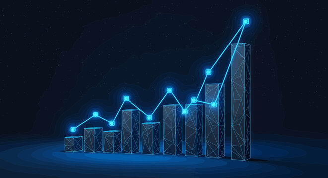 Line graph showing fluctuating market performance illustrates economic volatility and the importance of data-driven investment decisions.