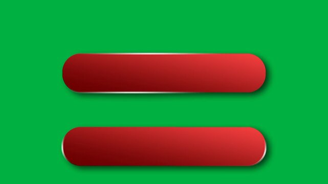 green screen double lower third red bars animation.  

dual bar title template on chroma key background.  

two line name tag animation motion graphics.  