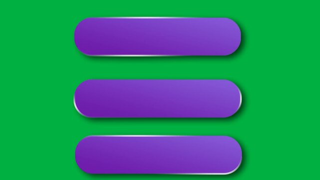 green screen double lower third red bars animation.   

three bar title template on chroma key background.  