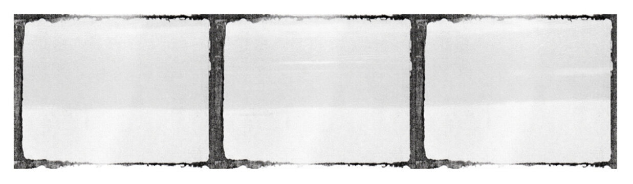Vintage Film Strip Frames Printed on White Paper