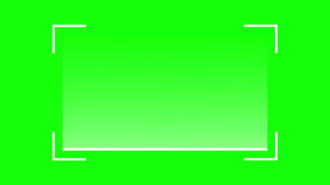 QR Code Scanner Animation with Scanning Bar Interface and White Frame on Green Screen Background 4k video animation seamless loop