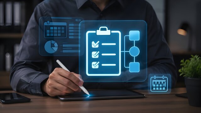 Digital Project Management Checklist and Business Task Planning