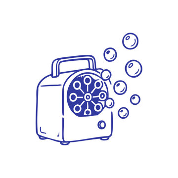 Bubble Machine Doodle Illustration